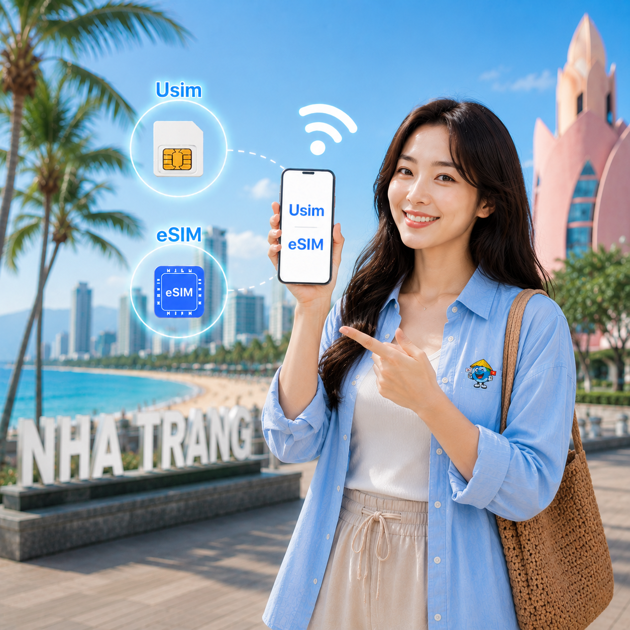 베트남 나트랑 유심 / Esim (매일 5GB/무제한, 공항수령/그랩가능, 8일/7일 이용)